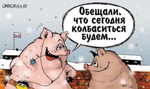 обещали что сегодня будем колбаситься свиньи